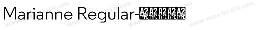 Marianne Regular字体转换